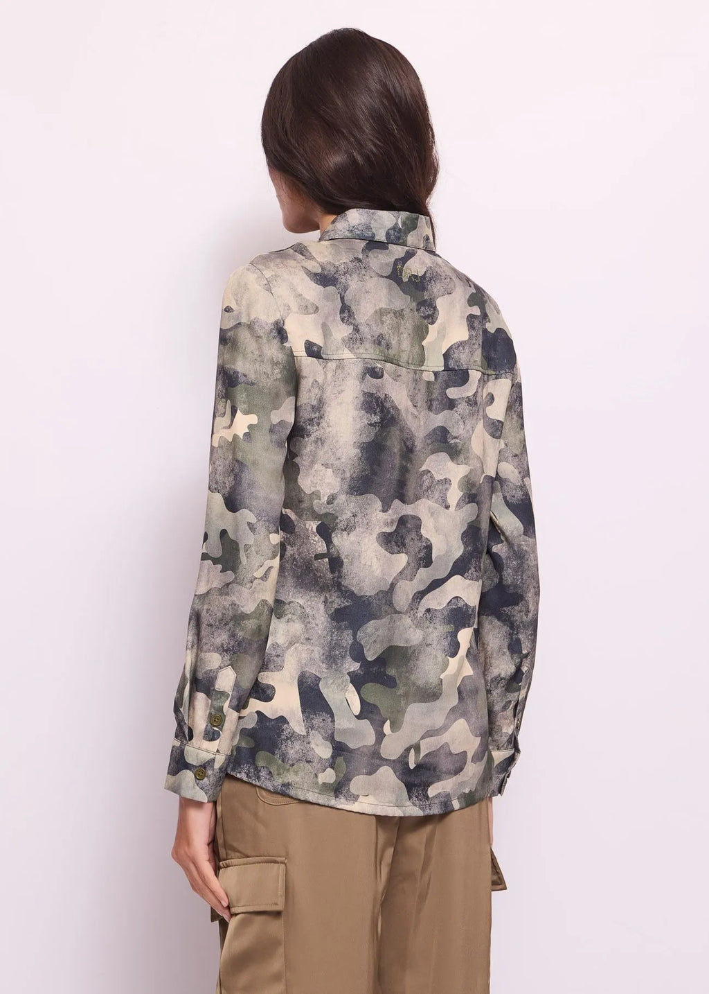 DENNY ROSE PRINTED GEORGETTE SHIRT