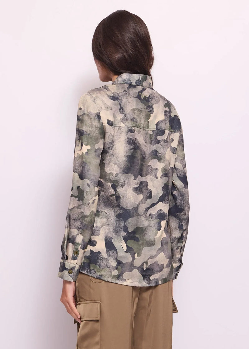 DENNY ROSE PRINTED GEORGETTE SHIRT