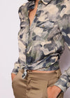 DENNY ROSE PRINTED GEORGETTE SHIRT
