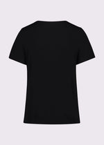 DENNY ROSE T-SHIRT WITH PRINT-BLACK