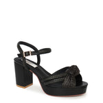 MISS WILSON HELLER HEEL-BLACK CALF