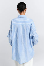 KAREN WALKER OVERSIZED WALKER SHIRT-BLUE