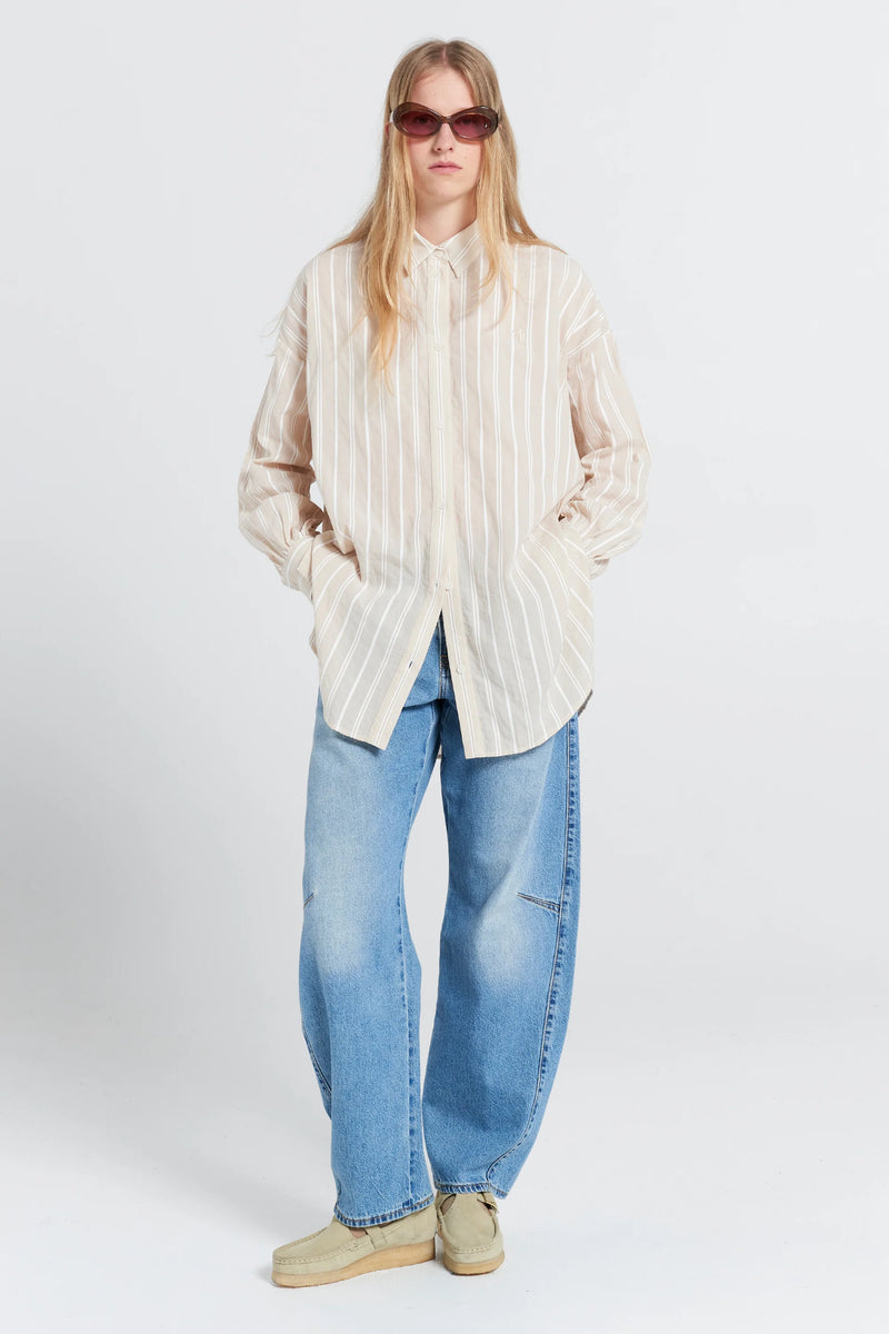 KAREN WALKER OVERSIZED WALKER SHIRT-NATURAL