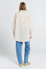 KAREN WALKER OVERSIZED WALKER SHIRT-NATURAL