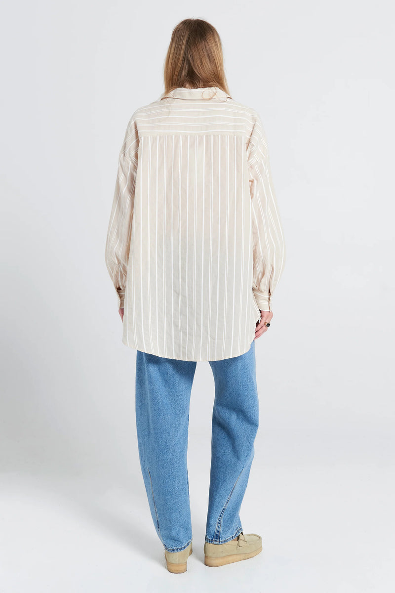 KAREN WALKER OVERSIZED WALKER SHIRT-NATURAL
