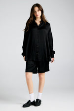 KAREN WALKER OVERSIZED WALKER SHIRT-BLACK