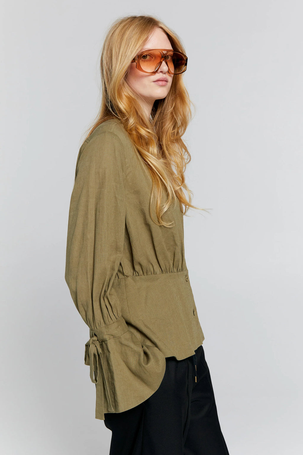 KAREN WALKER QUEST SHIRT-GREEN