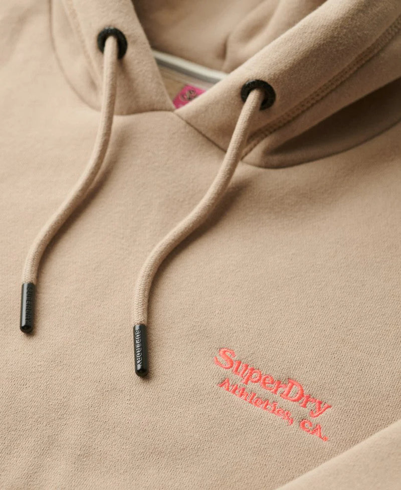 SUPERDRY ESSENTIAL LOGO HOODIE-COBBLESTONE GREY