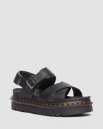 DR MARTENS VOSS II CROSS STRAP SANDAL.