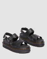 DR MARTENS VOSS II CROSS STRAP SANDAL.