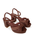 MISS WILSON HELLER HEEL-WALNUT CALF