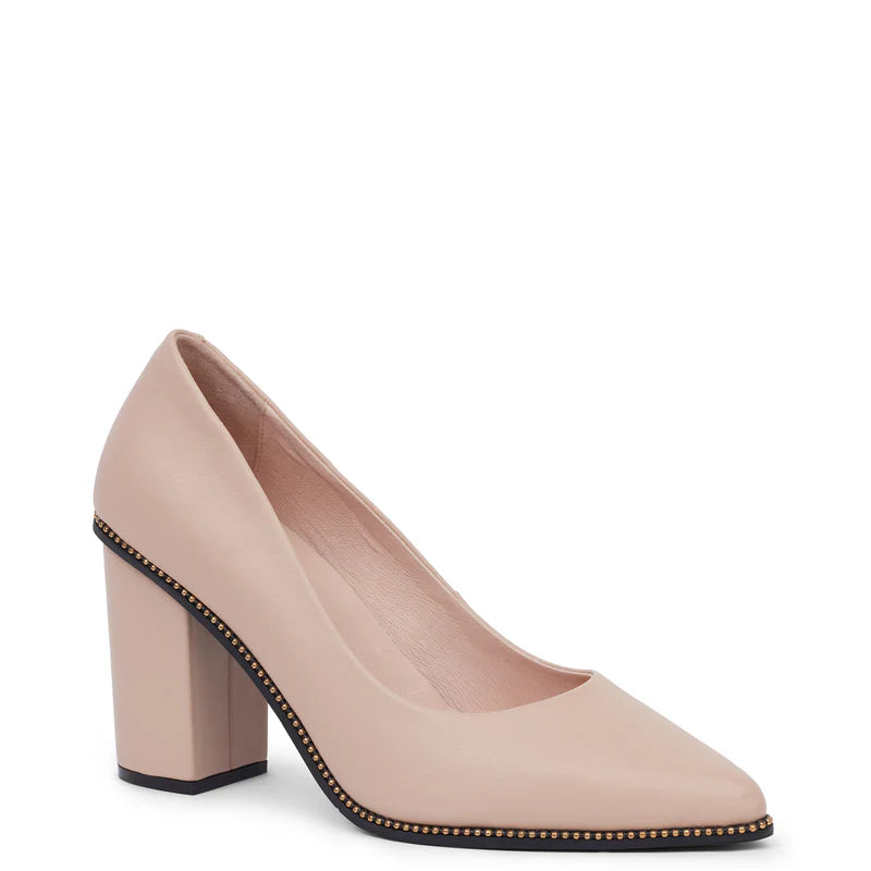 KATHRYN WILSON CARMEL HEEL-NUDE CALF