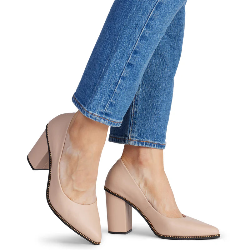 KATHRYN WILSON CARMEL HEEL-NUDE CALF