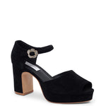 KATHRYN WILSON POLLY HEEL-BLACK SUEDE