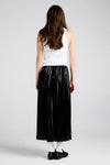 KAREN WALKER SUNRAY METALLIC PLEATED SKIRT 01-BLACK