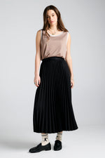 KAREN WALKER SUNRAY PLEATED SKIRT-BLACK