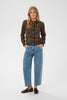 SAINT TROPEZ PALOMA SZ CARDIGAN-TIGERS EYE SPOTTY LEOPARD