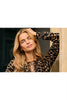 SAINT TROPEZ PALOMA SZ DRESS-TIGERS EYE SPOTTY LEOPARD