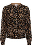 SAINT TROPEZ PALOMA SZ CARDIGAN-TIGERS EYE SPOTTY LEOPARD