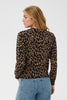 SAINT TROPEZ PALOMA SZ CARDIGAN-TIGERS EYE SPOTTY LEOPARD