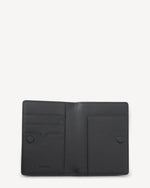 SABEN LINZ PASSPORT WALLET-BLACK