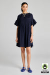 KAREN WALKER THEIA SMOCKED MINI DRESS