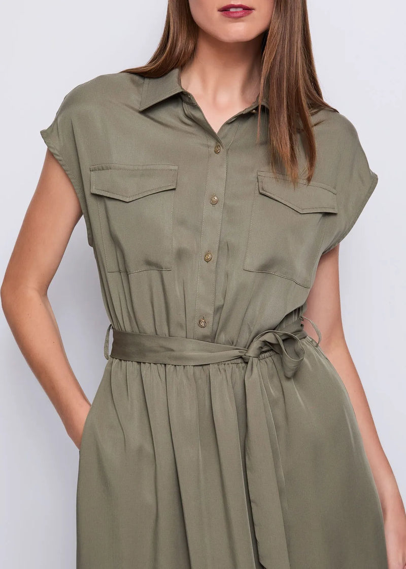 GAUDI SHIRT DRESS-KHAKI