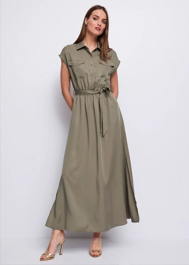 GAUDI SHIRT DRESS-KHAKI