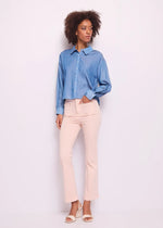 GAUDI CROPPED CHAMBRAY SHIRT
