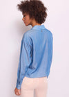 GAUDI CROPPED CHAMBRAY SHIRT