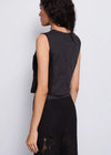 GAUDI LACE VEST-BLACK