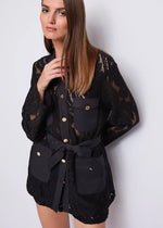 GAUDI LACE JACKET-BLACK