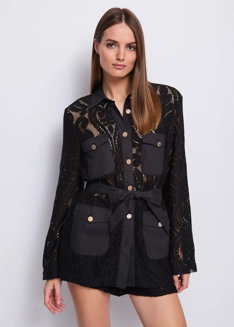 GAUDI LACE JACKET-BLACK