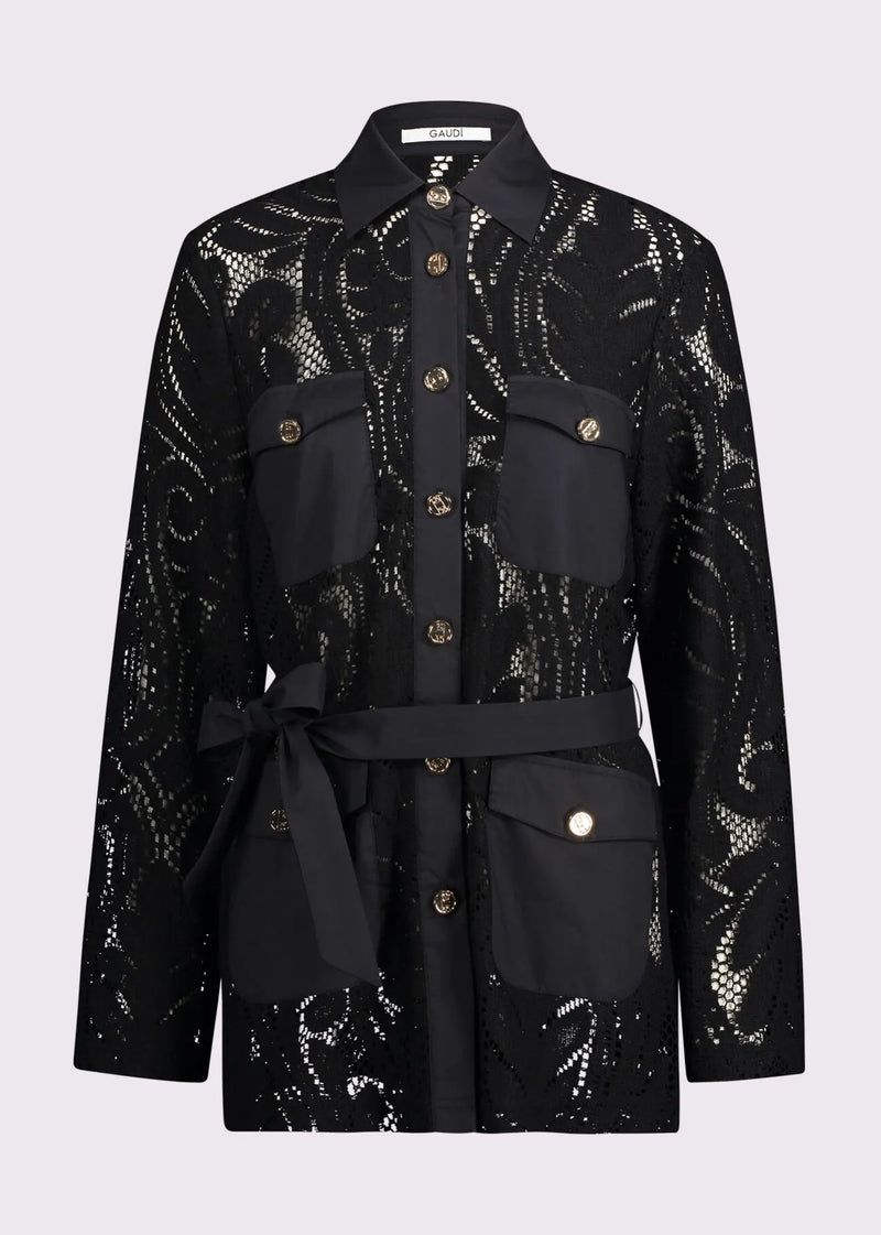 GAUDI LACE JACKET-BLACK