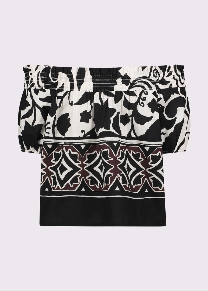 GAUDI PRINTED COTTON TOP