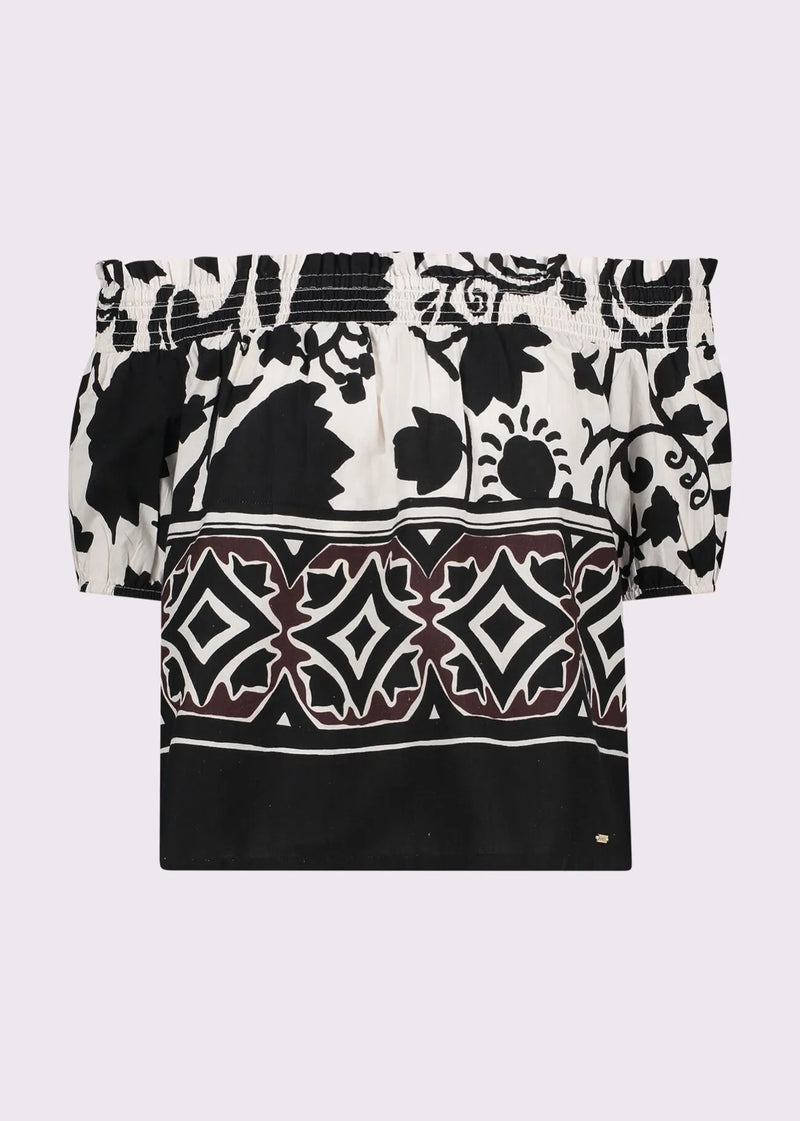 GAUDI PRINTED COTTON TOP