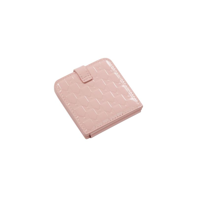 KAREN WALKER MONOGRAM COMPACT MIRROR-PINK