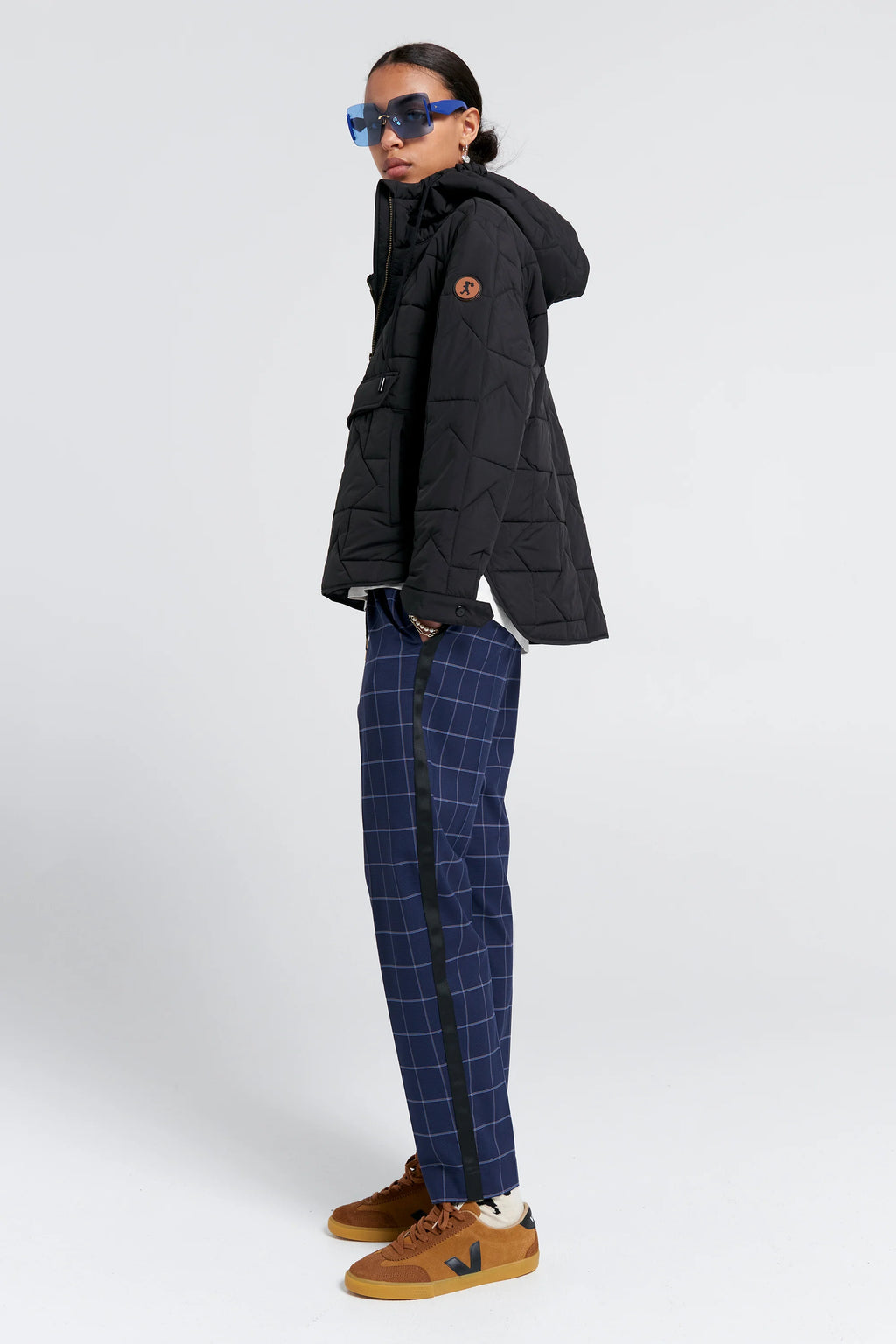 KAREN WALKER PROMENADE TROUSER-NAVY