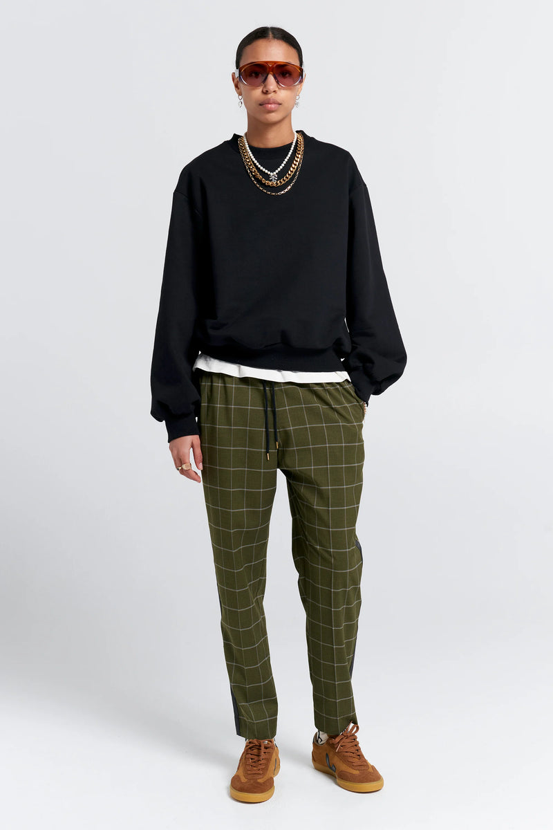 KAREN WALKER PROMENADE TROUSER-KHAKI