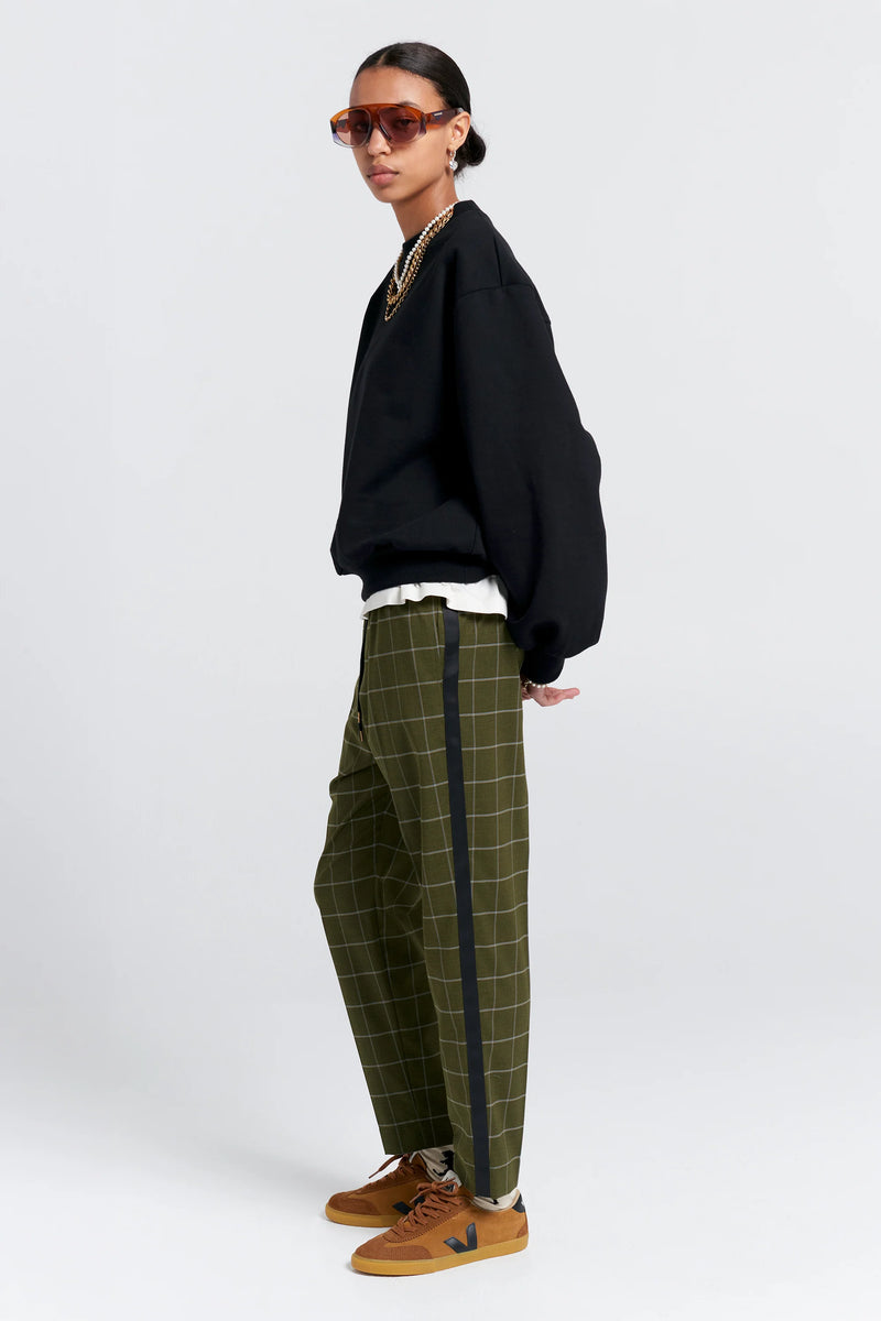 KAREN WALKER PROMENADE TROUSER-KHAKI