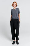 KAREN WALKER WANDERER PANT-BLACK