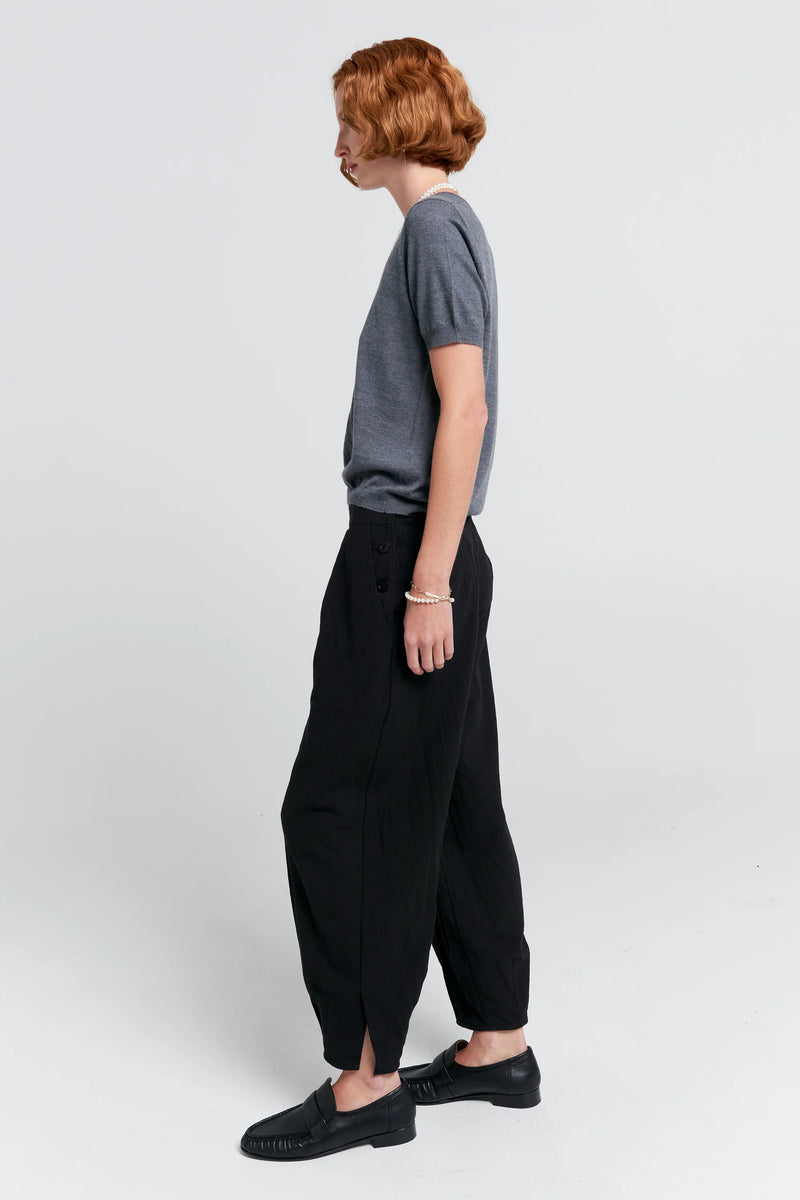 KAREN WALKER WANDERER PANT-BLACK