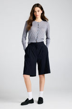 KAREN WALKER BERMUDA SHORTS-NAVY