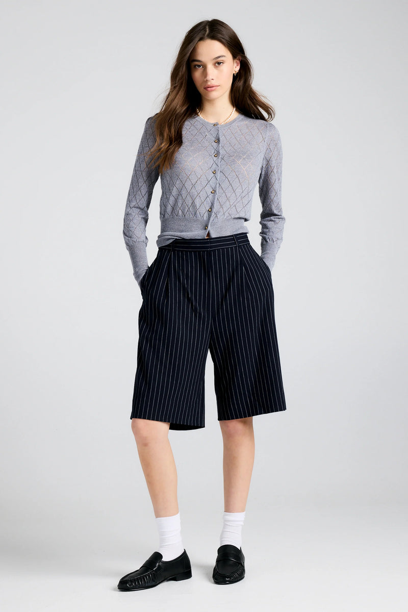 KAREN WALKER BERMUDA SHORTS-NAVY