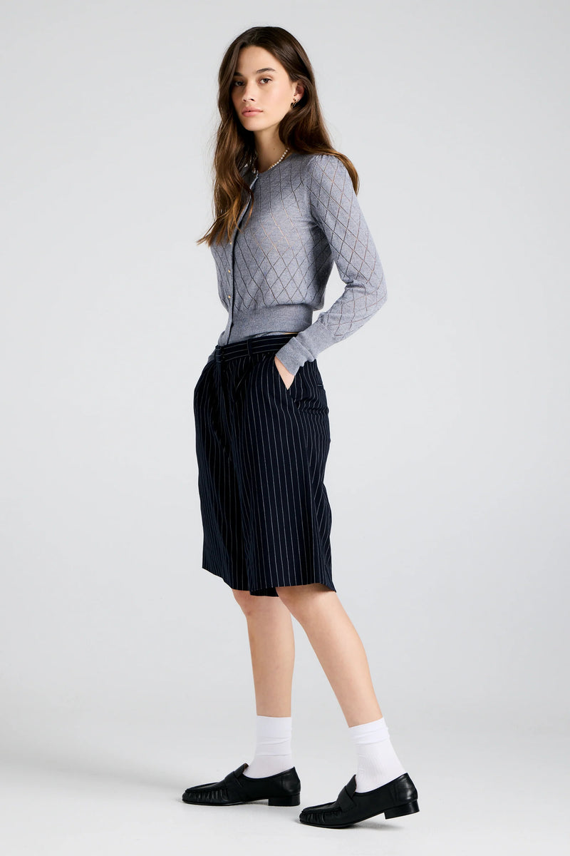 KAREN WALKER BERMUDA SHORTS-NAVY