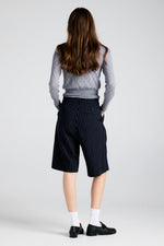 KAREN WALKER BERMUDA SHORTS-NAVY