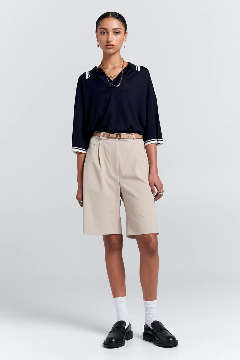 KAREN WALKER BERMUDA SHORTS-SAND