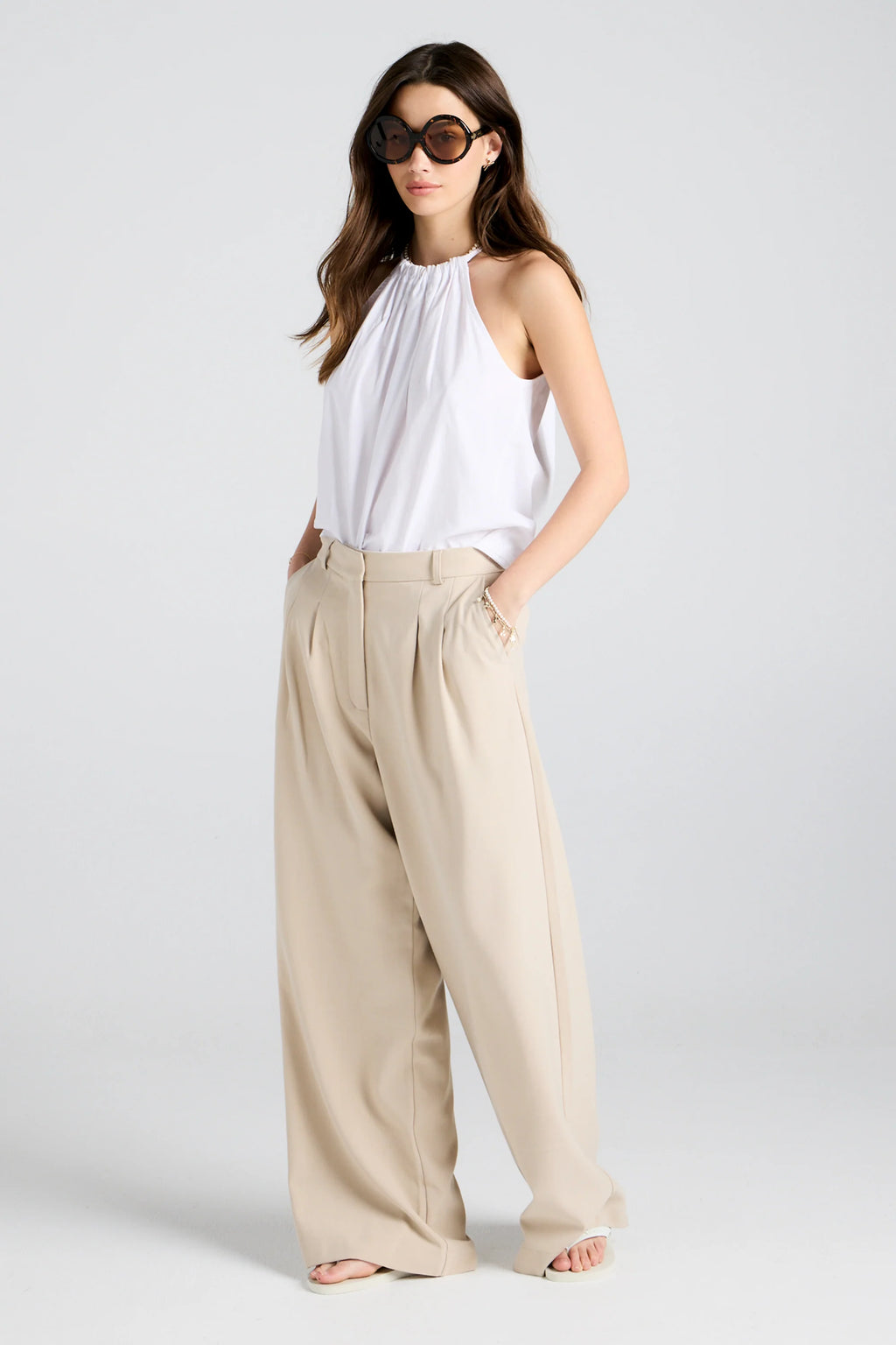 KAREN WALKER TROUSER-SAND