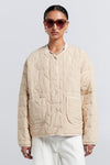 KAREN WALKER QUILTED DRIFT JACKET-NATURAL