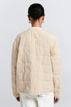 KAREN WALKER QUILTED DRIFT JACKET-NATURAL